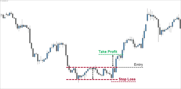 Standard Double Bottom Entry