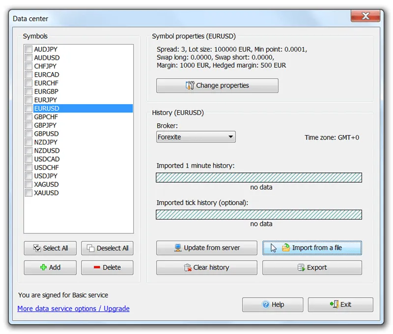 Forex Tester 3 - Import From a File