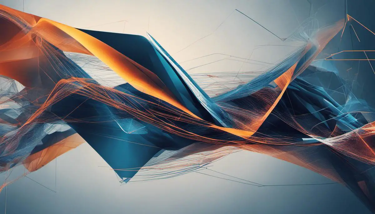 Essentials of Copy Trading: A Guide for Entrepreneurs 3 Image description: Abstract image representing copy trading with interconnected lines and shapes.