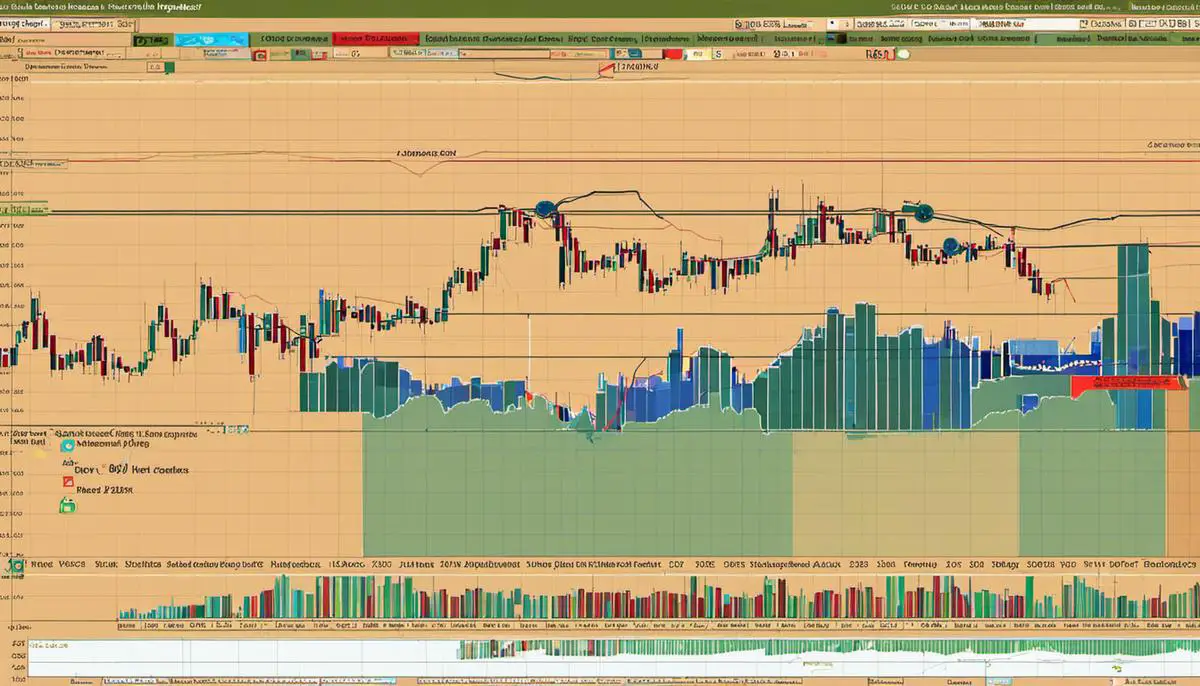 Mastering the VMA Indicator in Financial Trading 2 An image showcasing the practical usage and benefits of the VMA indicator in trading markets
