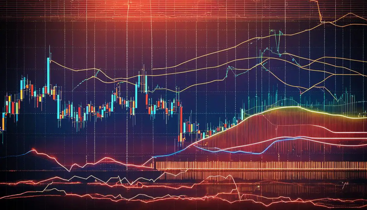 Image depicting the complexity and patterns of candlestick charts in Forex trading