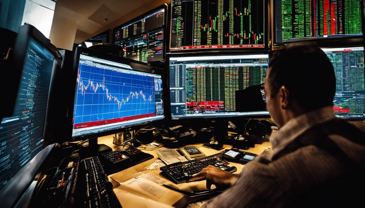 Day Trading Stocks Vs Forex: An Entrepreneur's Guide 1 Image depicting the intensity and unpredictability of day trading.