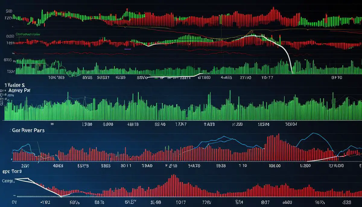 Understanding PIP in Forex Trading: A Business Savvy Approach 3 Image showing a graph of PIP value fluctuations across different currency pairs, illustrating the significance of these fluctuations for Forex traders.